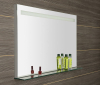 Sapho BRETO zrcadlo s LED osvětlením a policí 100x60, 8cm BT100