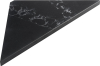 Sapho ABELINE rohová police rockstone 250x250mm, black attica AE250-0598
