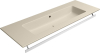 GSI PURA keramické umyvadlo Slim 122x46cm, bez otvoru, creta mat 8887008