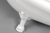 Polysan RETRO volně stojící vana 147x69, 5x67, 5cm, nohy bílé, bílá 85336