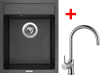 Granitový dřez Sinks CLASSIC 400 Metalblack + Vitalia G8274