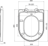 Mereo WC závěsné, RIMLESS, 530x355x360, keramické, vč. sedátka CSS124 VSD81S2