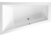 Polysan TRIANGL L SLIM asymetrická vana 180x120x50cm, bílá 19611S