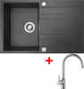 Granitový dřez Sinks GRANDE 800 Granblack+VITALIA GRA30VICL