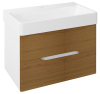 Sapho MEDIENA umyvadlová skříňka 76x51x48, 5cm, bílá mat/dub natural MD082