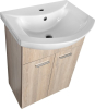 Aqualine ZOJA umyvadlová skříňka 50, 5x74x30cm, dub platin 51057