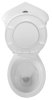 Aqualine CLIFTON rohové WC kombi, dvojtlačítko 3/6l, zadní/spodní odpad, bílá FS1PK