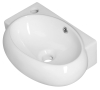 Sapho RIBERA keramické umývátko rohové 43x28, 5 cm, otvor pro baterii vlevo, bílá AR498
