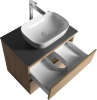 Aqualine ALTAIR skříňka s deskou 68 cm, dub emporio/antracit břidlice AI370-02