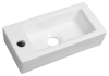 Sapho ZOE keramické umývátko 37x18 cm, otvor pro baterii vlevo, bílá AR496