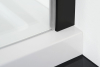 Polysan ZOOM LINE BLACK sprchové dveře 1100mm, čiré sklo ZL1311B