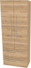 Mereo Bino, koupelnová skříňka vysoká 163 cm, dvojitá, Multidecor, Ořech Pacifik přírodní CN699OPP2