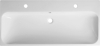 Sapho TORIDI keramické umyvadlo 101x46, 5cm, 2 otvory pro baterii, bílá TU0222
