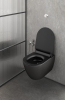 GSI PURA závěsná WC mísa, Swirlflush, 36x50cm, černá dual-mat 881626
