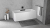 Polysan CASCATA R MONOLITH obdélníková vana 180x80x60cm, kaskáda černá 73836MR.102