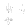 Bruckner Regulátor teploty vody pro stojánkové ventily 1/2", chrom 982.880.1