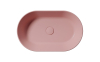 GSI KUBE X keramické umyvadlo na desku, 60x37cm, oválné, blush mat 945824