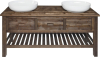 Sapho BRAND umyvadlová skříňka 160x73x50cm, mořený smrk BA161S