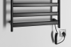 Sapho ELIAS elektrický sušák ručníků 490x730x110 mm, 105 W, černá mat EB550