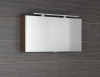 Sapho CLOE galerka s LED osvětlením 100x50x18cm, borovice rustik CE100-0016