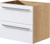 Mereo Bino, koupelnová skříňka 61 cm, bílá/dub CN670S
