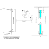 Polysan ARCHITEX sada pro uchycení skla, podlaha-stěna-strop, max. š. 1200mm, černá mat AXL2812B