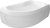 Aqualine CIDLINA 160 vana 160x105x45cm, pravá, bílá G3614
