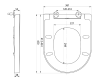 Aqualine DONA WC sedátko, Soft Close, Easy Take, bílá FD121