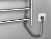 Sapho REDONDO elektrický sušák ručníků, kulatý, 600x1500 mm, 130 W, nerez lesk ER250V