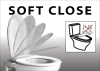Kerasan WALDORF WC sedátko, Soft Close, ořech/chrom 418840