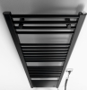 Aqualine DIRECT-E elektrické otopné těleso rovné 450x1320 mm, 400 W, černá ILE34TB