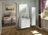 Aqualine FAVOLO zrcadlo v rámu 80x80cm, bílá mat FV080