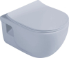 Sapho BRILLA závěsná WC mísa, Rimless, 36, 5x53cm, světlá modrá mat 100614-107