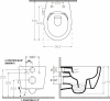 Isvea SENTIMENTI CLEANWASH závěsná WC mísa, integrovaný ventil a bidet. sprška, Rimless, 36x51cm, bílá 10ARS1010