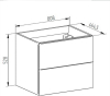 Mereo Aira, koupelnová skříňka 81 cm, Multidecor, Arktická šedá CN791SARS1