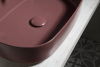 Isvea INFINITY OVAL keramické umyvadlo na desku, 55x36cm, maroon red 10NF65055-2R