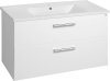 Aqualine VEGA umyvadlová skříňka 97x60x43, 6cm, 2x zásuvka, bílá VG103