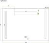 Mereo Zrcadlo 100x70 cm s LED osvětlením a odmlžováním CN151