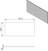 Sapho Deska DTDL 101x1, 8x46, 5cm, dub Alabama CR101-2222