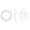 Sapho PRIDE kulaté zrcadlo s LED osvětlením v rámu ø 90cm, stříbrná PD952