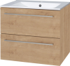 Mereo Bino, koupelnová skříňka s keramickým umyvadlem 61 cm, dub Arlington CN620