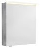 Sapho LINEX galerka s LED osvětlením, 60x70x15cm, levá/pravá, dub stříbrný LX060-0011