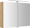 Sapho RIWA galerka s LED osvětlením, 81x70x17cm, dub alabama RIW080-0022
