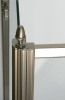 Gelco ANTIQUE sprchové dveře otočné, 800mm, levé, ČIRÉ sklo, bronz GQ1280LC