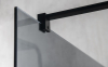 Gelco VARIO BLACK jednodílná sprchová zástěna k instalaci ke stěně, matné sklo, 700 mm GX1470GX1014