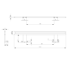 Sapho MIRAKA LED svítidlo 9W, 230V, 600x35x120mm, IP44, akryl, chrom MR600