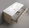 Aqualine VEGA umyvadlová skříňka 97x60x43, 8cm, 2x zásuvka, dub platin VG903