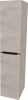 Mereo Mailo, koupelnová skříňka vysoká 170 cm, černé madlo, Multidecor, Chromix stříbrný CN594LPBACST
