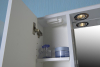 Aqualine ZOJA/KERAMIA FRESH galerka s LED osvětlením, 60x60x14cm, levá, bílá 45021