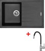 Granitový dřez Sinks BEST 780 Granblack + Flexia G12530